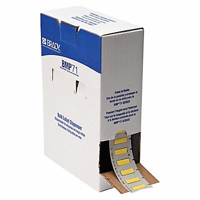 BRADY BM1871342YL Sleeve 1 in W 21/64 in H Die-cut