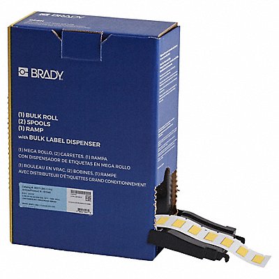 BRADY BM2501312YL Sleeve Polyolefin Yellow 1 W