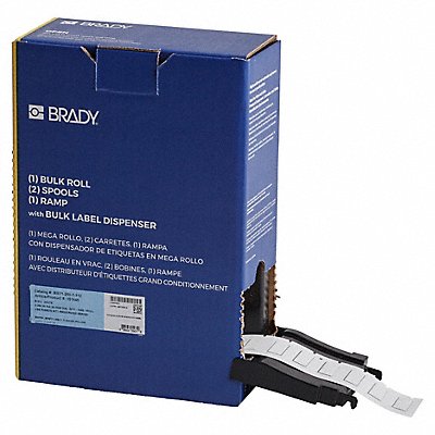 BRADY BM2501312 Sleeve Polyolefin White 1 W