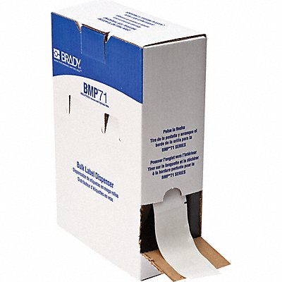 BRADY BM33427 Label 1 1/2 in W Clear White