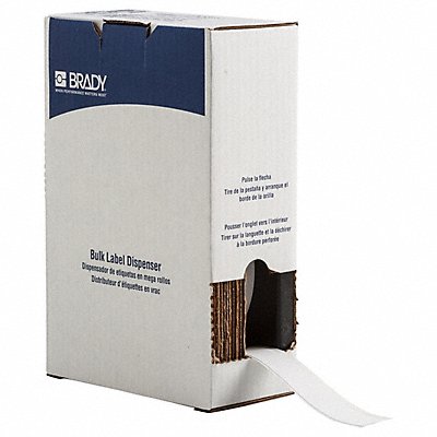 BRADY BM7C1000582 Label 1 in W Indoor Glow Green