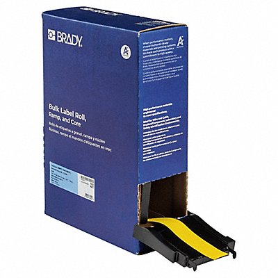 BRADY BM7C1000509YL Label Polyester Color Yellow 1 W