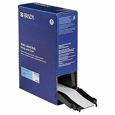 BRADY BM7C1800509WT Label Polyester Color White 1 51/64 W