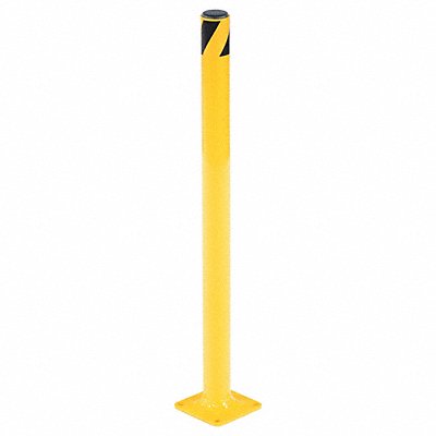 VESTIL BOL242 Steel Pipe Safety Bollard - Yellow