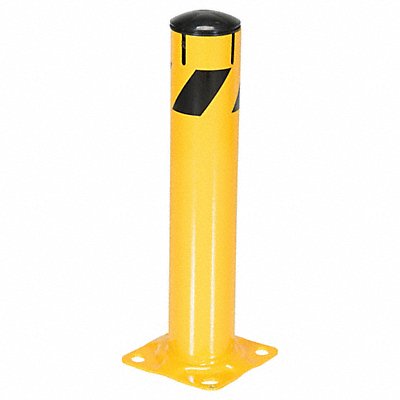 GRAINGER BOLJK2445 Bollard 24 in H Yellow Carbon Steel