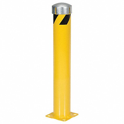 GRAINGER BOLJKS3655 Bollard 36 in H Yellow Carbon Steel