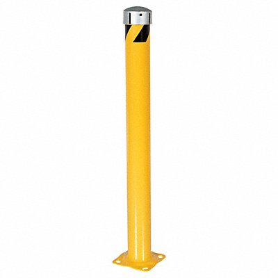 GRAINGER BOLJKS4845 Bollard 48 in H Yellow Carbon Steel