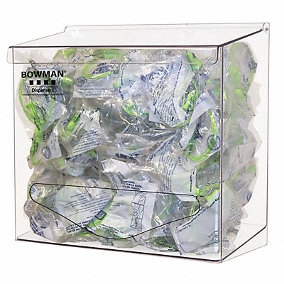 BOWMAN DISPENSERS BP021 Bulk Dispenser Clear 11-1/8inH