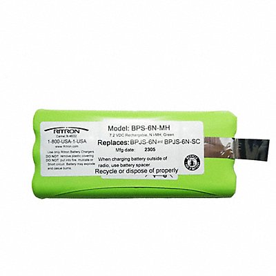 RITRON BPS6NMH SKU# 4VM33 MFR# BPS-6N-MH 1200mAh