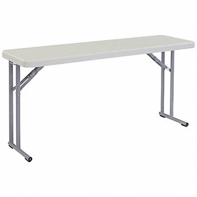 NATIONAL PUBLIC SEATING BT1860 Fldg Tbl Rectgl Polypropylene 60 L 18 W