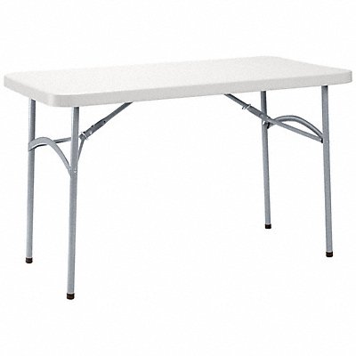 NATIONAL PUBLIC SEATING BT2448 Folding Table Blow Molded Plastic 48 in