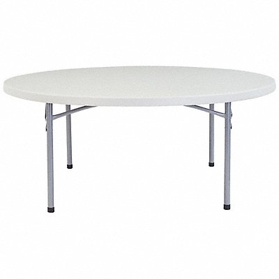 NATIONAL PUBLIC SEATING BT71R Fldg Tbl Round Polypropylene 71 Dia