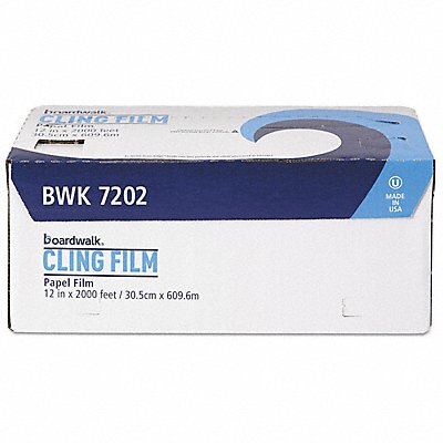 GRAINGER 405618 Film Wrap Roll 2000 ft L 12 in