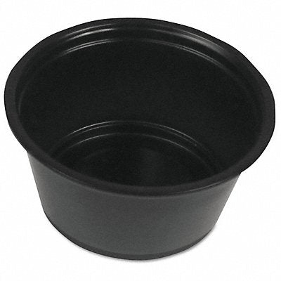 GRAINGER BWKPRTN2BL Disposable Portion Cup 2 oz Black PK2500
