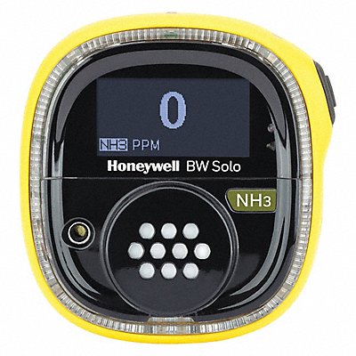 HONEYWELL BWS1A2Y Single Gas Detector Black/Yellow 2-5/8 H