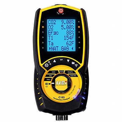 UEI TEST INSTRUMENTS C163N Combustion Analyzer 32to113F 21% v/vO2