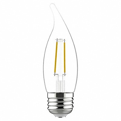 GE LAMPS LED3DFCAMC2PK LED Bulb Decorative 4 1/3 in L 2.5 W PK2