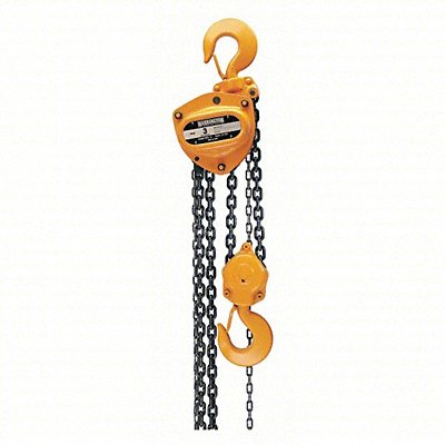 HARRINGTON CB03010SL Handchain Hoist with Safety Hook