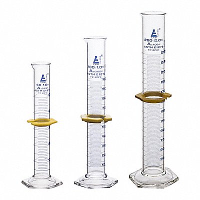EISCO SCIENTIFIC CH196048 Graduated Cylinder Set Hexagonal Glass