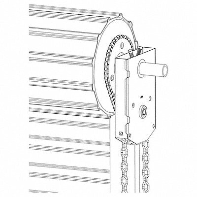 AMERICAN GARAGE DOOR SUPPLY CH401RDJR516 Industrial Door Opener 16 ft Door Height