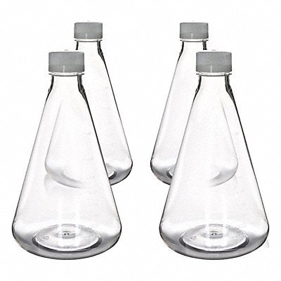 EISCO SCIENTIFIC CH5235PK04 Erlenmeyer Flask Clear 2 L PK4