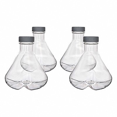 EISCO SCIENTIFIC CH5266PK04 Erlenmeyer Flask Clear 3 L PK4