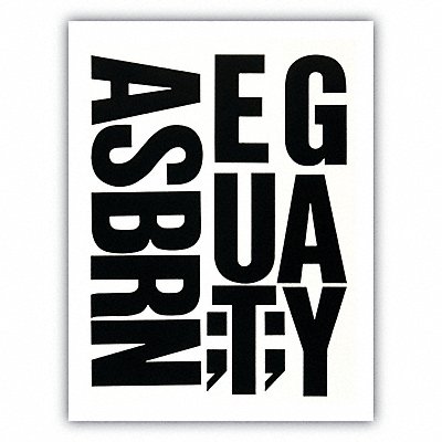 CHARTPAK 1175 Press-On Letters Vinyl 4 Black PK58