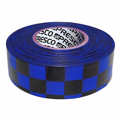GRAINGER CKBBK200 Flaging Tape Blck/Blue 300 ft 1 3/16 in