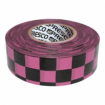 GRAINGER CKPGBK200 Flagging Tape Blck/Pink 150 ft 1 3/16 in