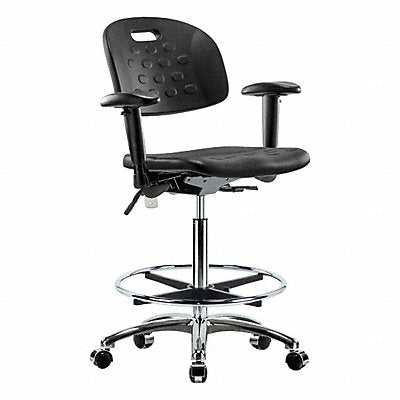 GRAINGER BRCLRHPHBCHCRT1A1CFCCBLK Poly CR Chr Hi Tilt AA FR Cast Blk