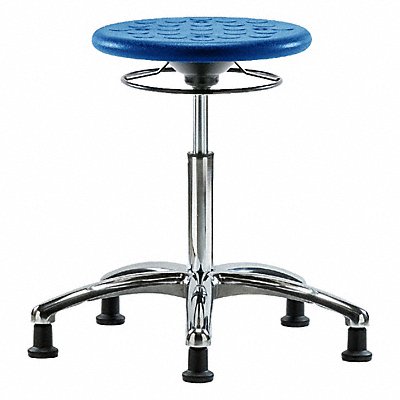 BLUE RIDGE ERGONOMICS CLRIPMBSOCRNFRGBLU Cleanroom Polyurethane Stool Blue
