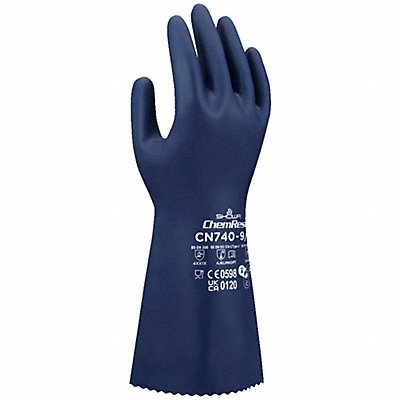SHOWA CN740XL10 Chemical-Resistant Gloves Blue XL/10 PR