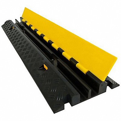 ELECTRIDUCT CPRPS212YL Cable Protector Hinged Rubber T-Shaped