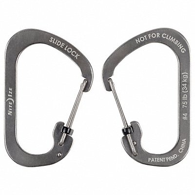 NITE IZE CSL411R6 Locking Carabiner Clip 2 in x 3-3/32 in