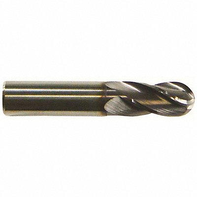CLEVELAND C83562 Ball End Mill Single End 1/2 Carbide