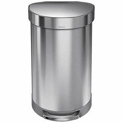 SIMPLEHUMAN CW2030 Semi-Round Step Can Metal Capacity 45 L