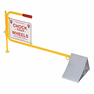 VESTIL CWS13 Aluminum Wheel Chock w/Flag