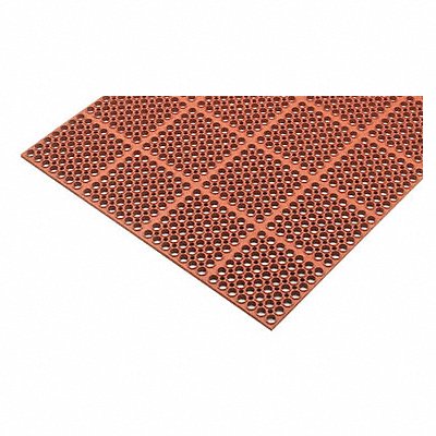 MATS INC KM Matting Light Red 10 ft.L Rubber
