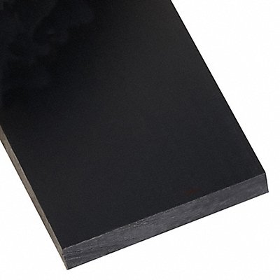 GRAINGER 1EPW1 Plastic Sheet Cast Nylon 12 x12 0.375 T Black Opaque