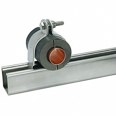 ZSI UX13812SS Insulated Strut Clamp 1 3/8 OD 2 5/8 W