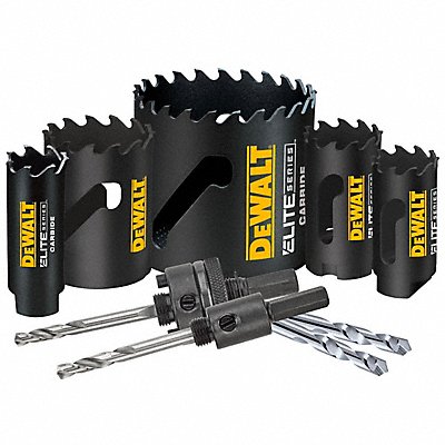 DEWALT DAH39CTSET Hole Saw Kit Cutting 1 7/8 D 9 pieces
