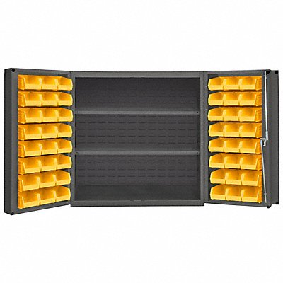 DURHAM MFG DC243636482S95 Bin Cabinet 36 x36 x24 Grey 48YellowBns