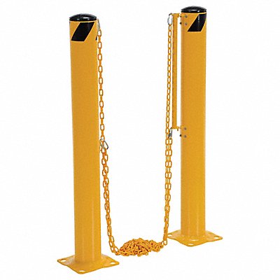 VESTIL DCBB4255 Dock Chain Barrier Bollard 147-3/8 L