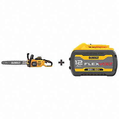 DEWALT DCCS677Z1DCB612 Chainsaw Kit 20 Bar Bonus Battery 60V