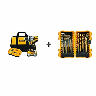 DEWALT DCD1007WW1DW1361 Hammer Drills 1/2 in Chuck 20V