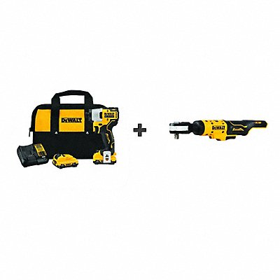STANLEY BLACK DECKER DCF801F2DCF503B MAX 12V BRUSHLESS IMPACT DRIVER KIT