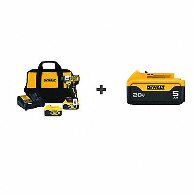 DEWALT DCF845P2DCB205 XR IMPACT DRIVER KIT 20V/Max 5ah Battery