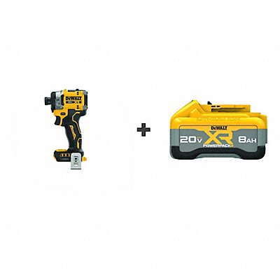 DEWALT DCF860BDCB2108 DEWALT 20V Impact Driver BONUS BATTERY