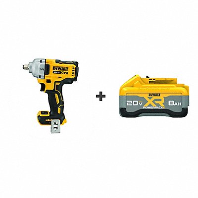 DEWALT DCF891BDCB2108 20V Cordless Impact Wrench 2000 RPM