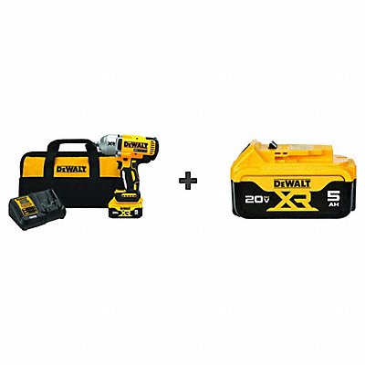 DEWALT DCF900P1 Cordless Impact Wrench Bonus Battery